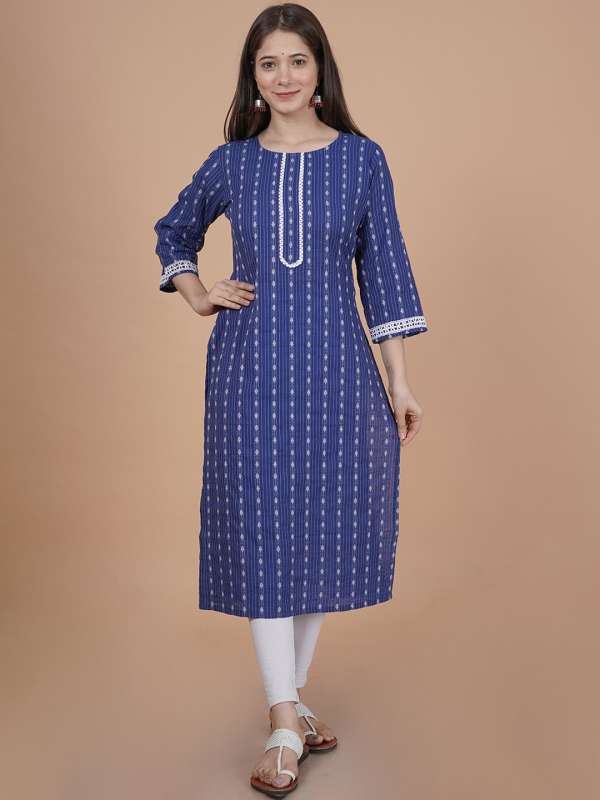Bow hot sale neck kurti