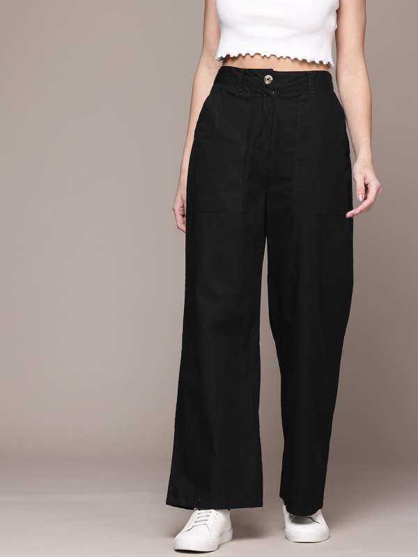 Ladies cotton trousers online discount