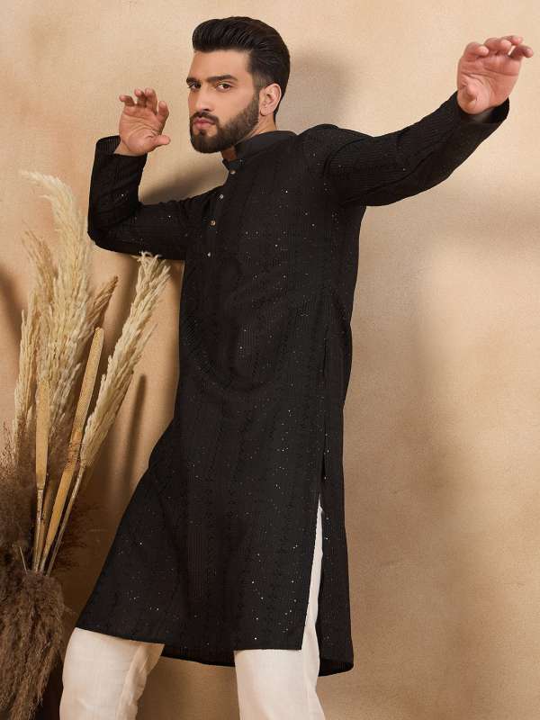 Mens kurta neck design cheap