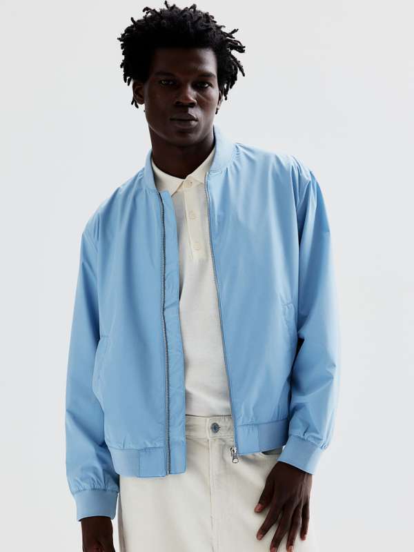 H&m long hotsell bomber jacket