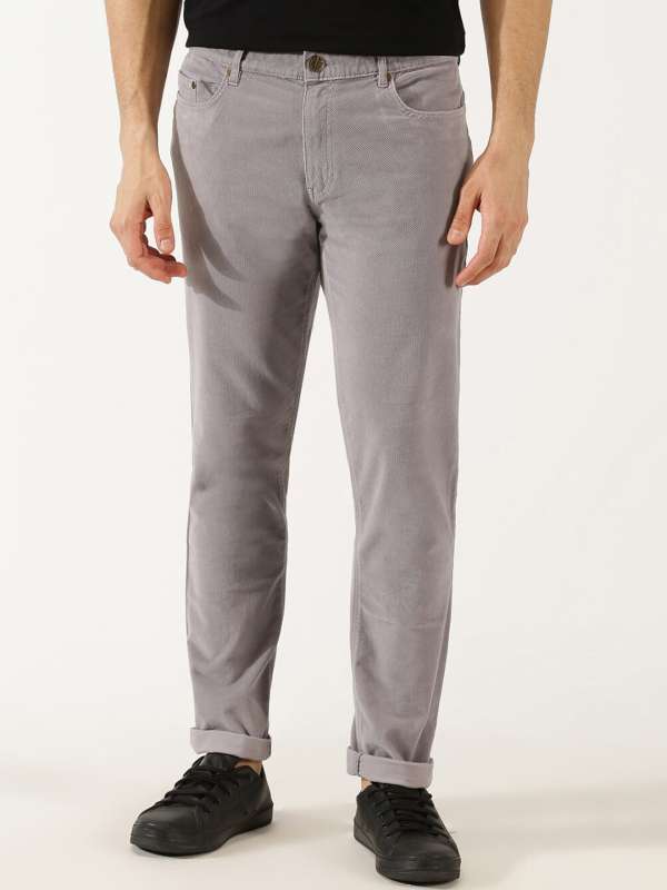 MKYSB Men Spring Autumn Trousers Elastic Waist Corduroy Pants Streetwear  Outdoor Male Jogging Pants (Color : Black, Size : XL Code) : :  Fashion