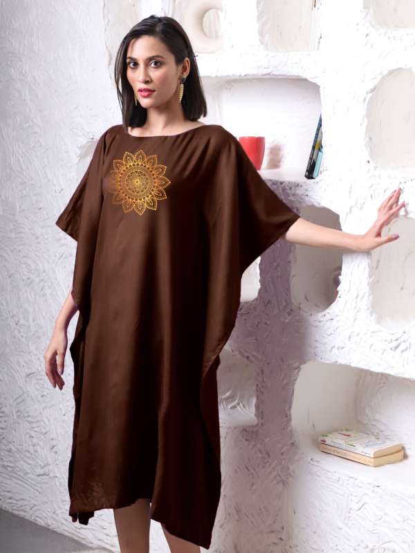 Coffee coloured polka dot dress sales