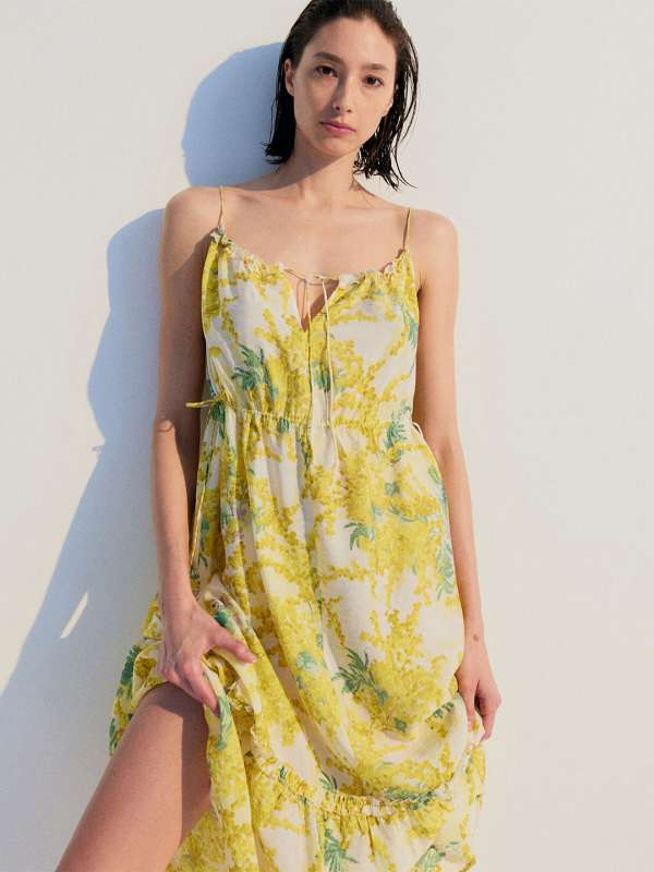 H & m deals yellow dress