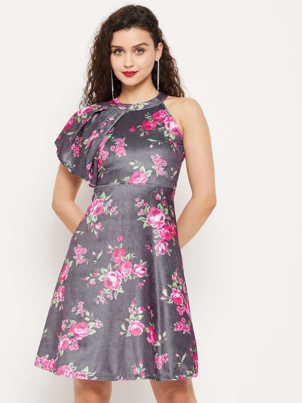 Dark Grey Coloured Textured Skater Dress 3835854.htm Buy Dark Grey Coloured Textured Skater Dress 3835854.htm online in India