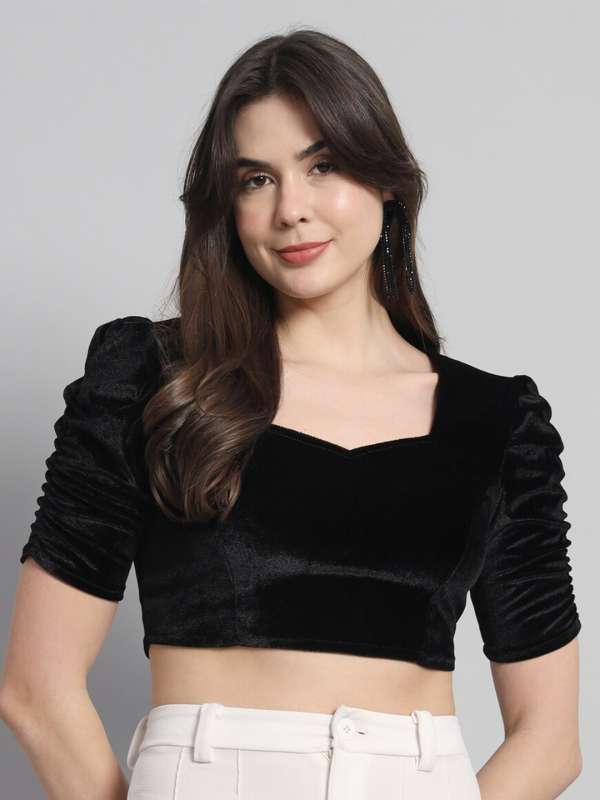 Black Party Tops - Buy Black Party Tops online in India