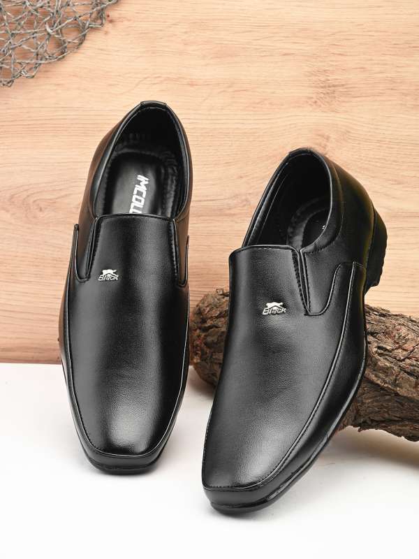 High ankle sales black formal shoes