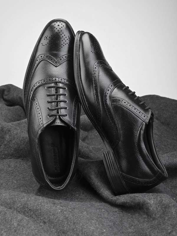 Black formal shop brogue shoes