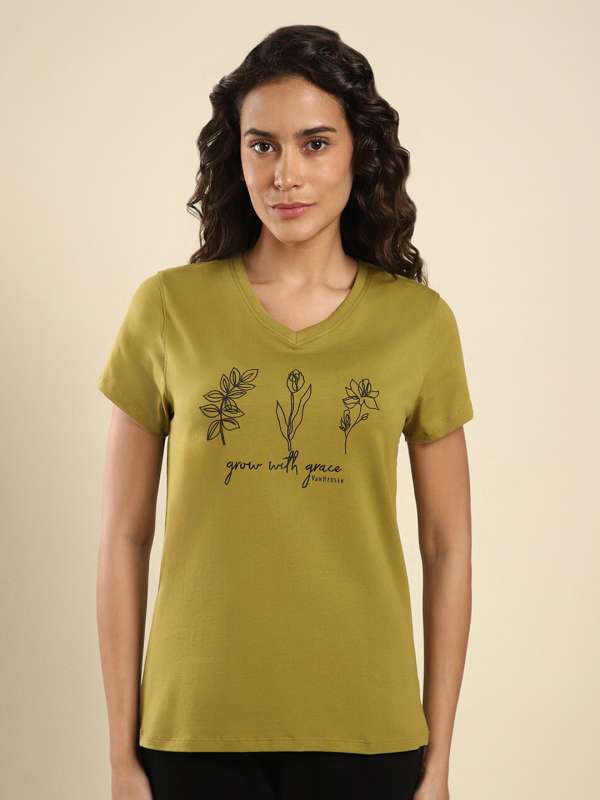 Vans t shirt womens olive hotsell