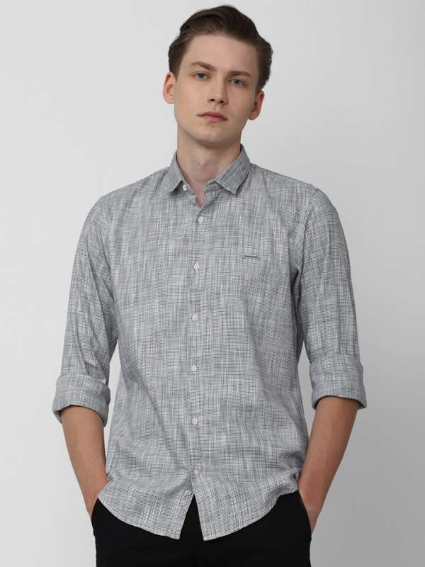 Peter england shop grey shirt