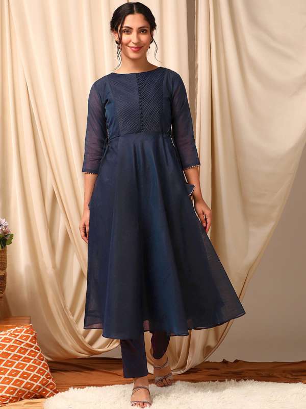 Latest boat neck kurti design top