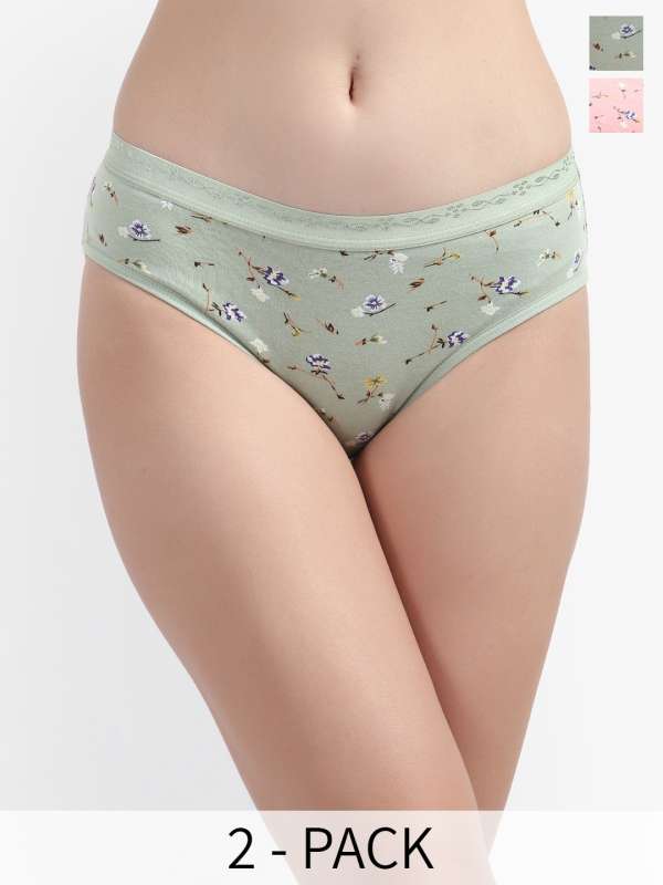 Buy Pack of 2 Solid Cotton Women Panty Online in India – Bruchiclub