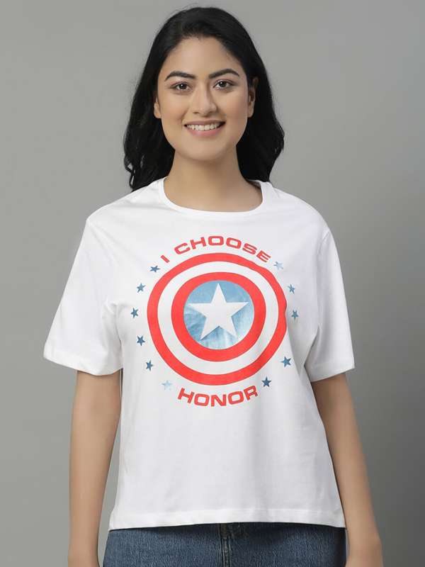 CAPTAIN AMERICA T Shirts Buy CAPTAIN AMERICA T Shirt Online Myntra