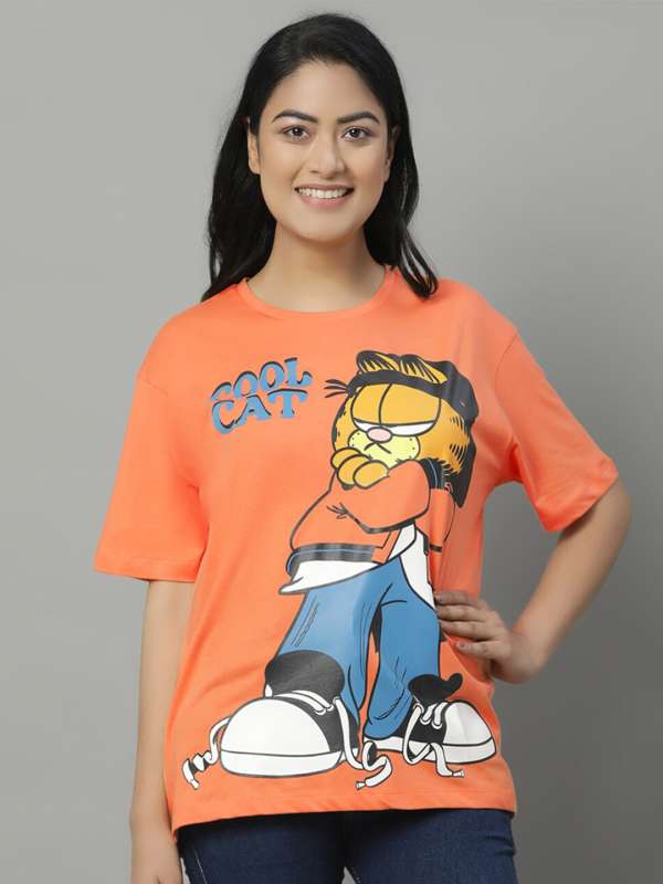 Women Garfield Tshirts - Buy Women Garfield Tshirts online in India