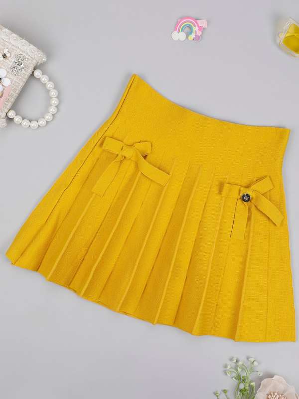 Ladies yellow skirts cheap