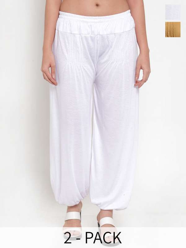 Buy Womens 3/4 Trousers Harem Pants Loose Cropped Pants Summer Casual Yoga  Capris Crop Ladies Shorts Pants Online at desertcartINDIA