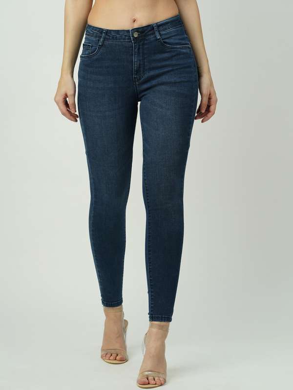 KRAUS JEANS Women Light Blue High-Rise Parallel Wide Leg Jeans