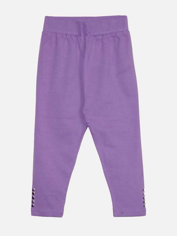 Purple leggings baby girl clearance