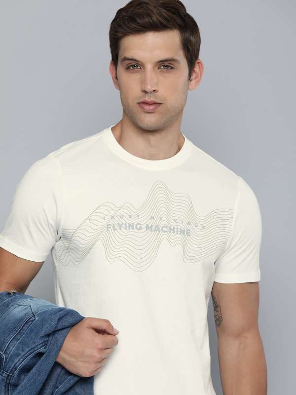 flying machine white t shirt