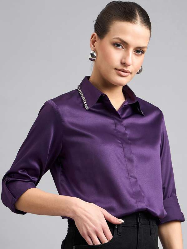 Purple Party Shirt Buy Purple Party Shirt online in India