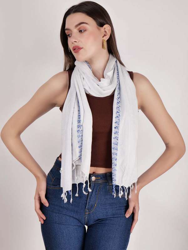 White scarf women deals