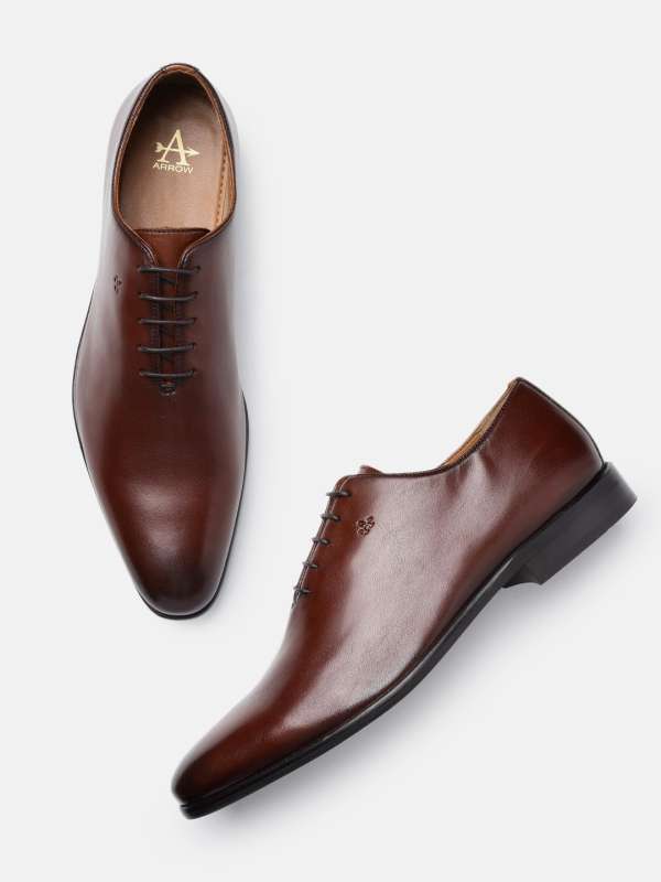 Leather shoes myntra 2025