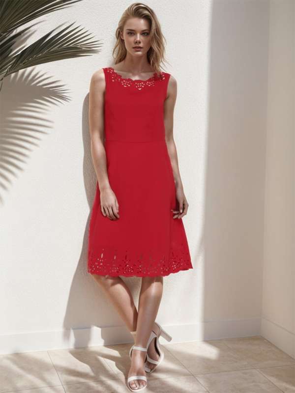 Knee length dresses myntra deals