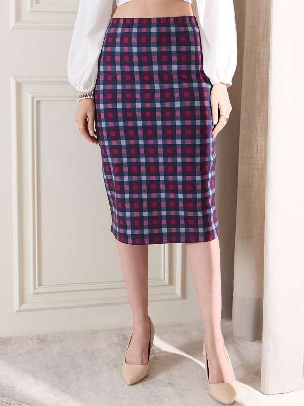 Check Women Skirts Buy Check Women Skirts online in India