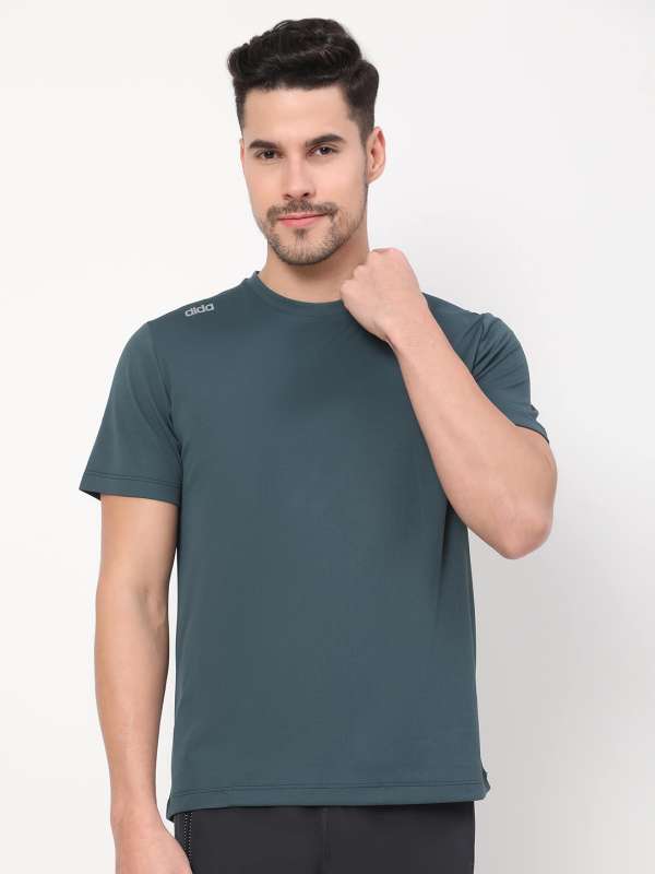 Buy Fuaark Melange Sports and Gym Tshirt Green Online at Best