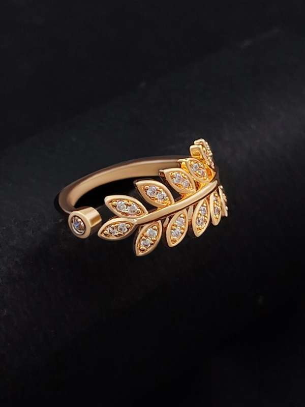 Buy Gold plated Imitation Jewelry Designer adjustable Size Finger Rings  Online - Griiham