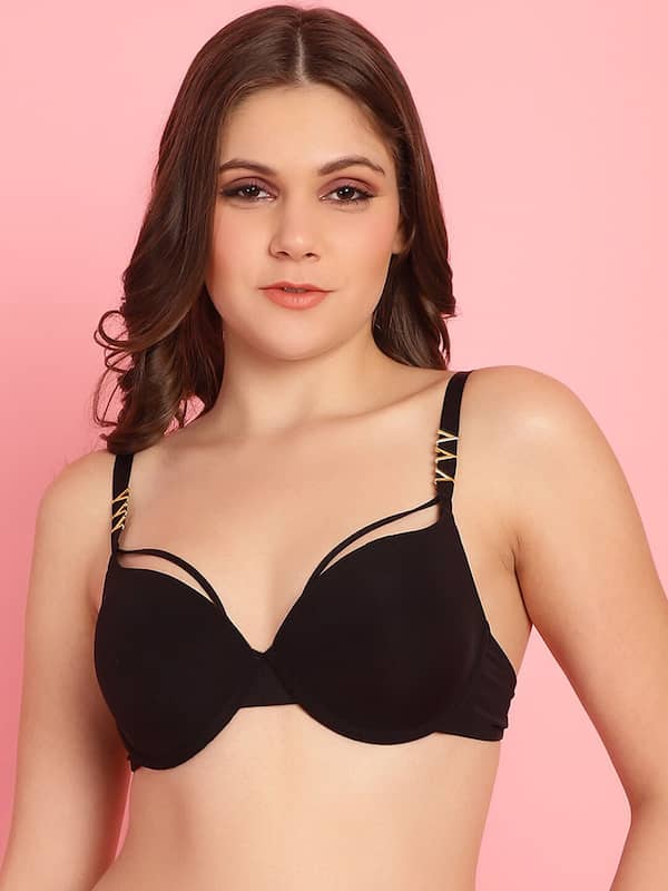 Buy PrettyCat Padded Wired Front Closure Push-Up Bra - Pink at Rs.494  online