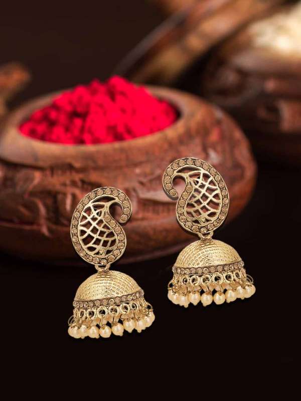 Copper jhumkas on sale