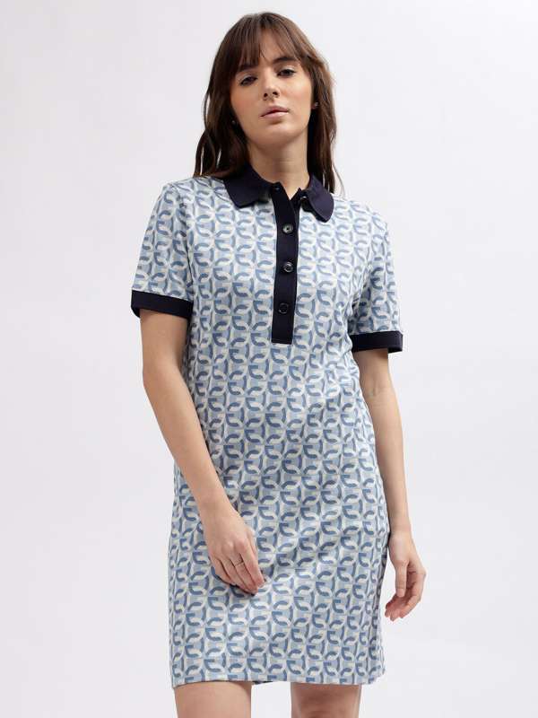Collar t shirt dress discount