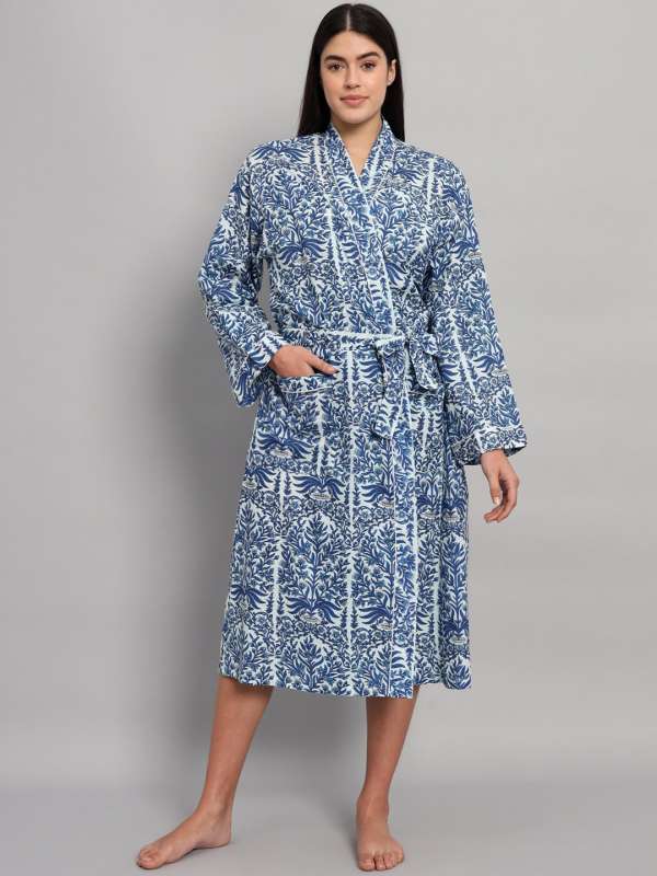 Knee length silk robe cheap
