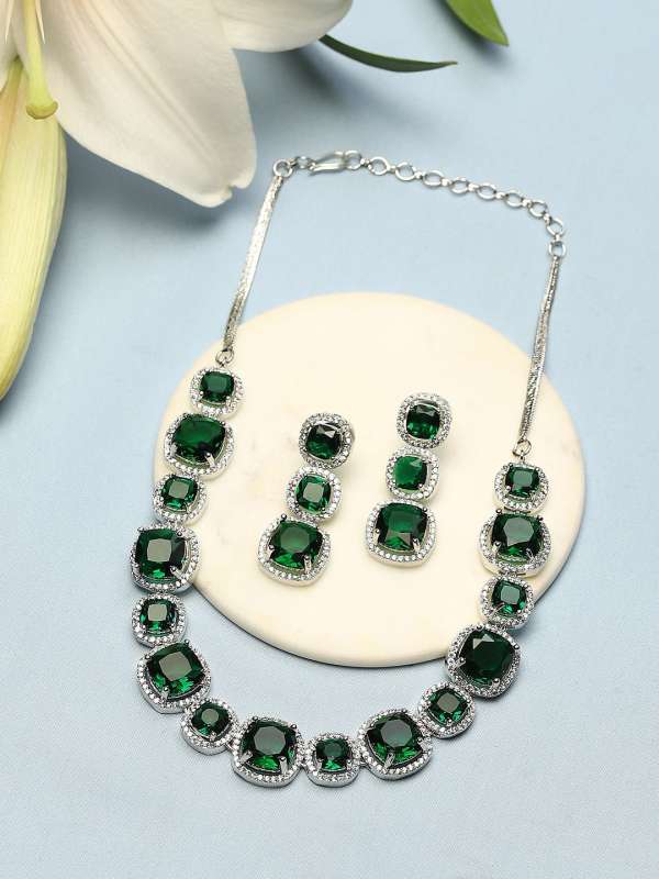 Myntra online green jewellery