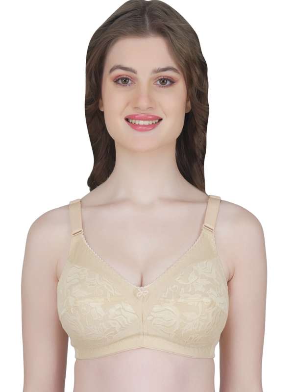 Buy online Set Of 3 Floral Lace Minimizer Bra from lingerie for