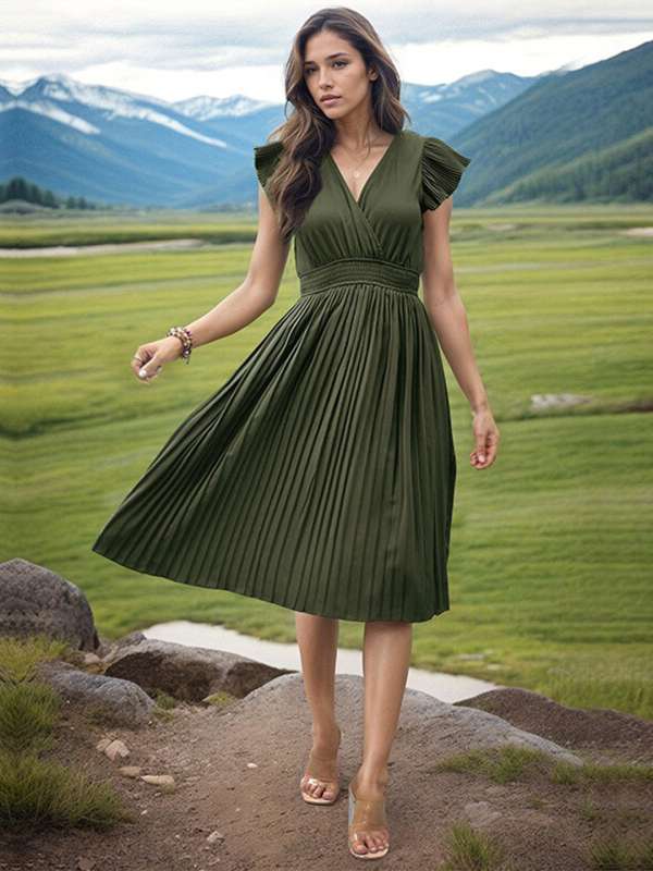 Green one piece dress 2025