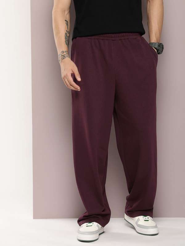 Burgundy jogger pants online
