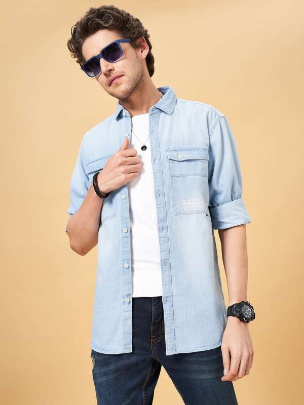 Pantaloons denim shirt online