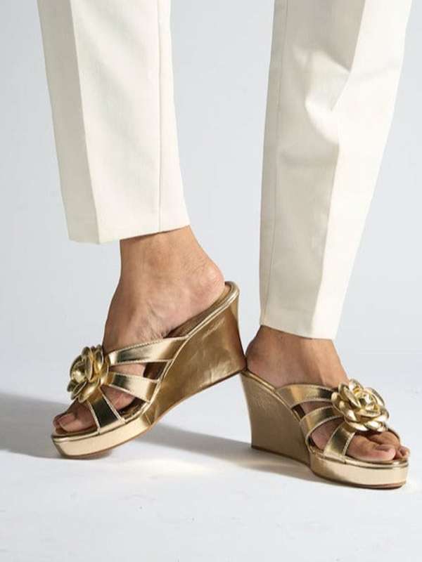 Golden wedges online best sale