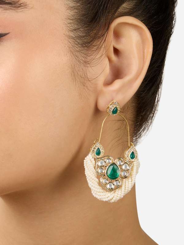 Zaveri pearls earrings myntra discount