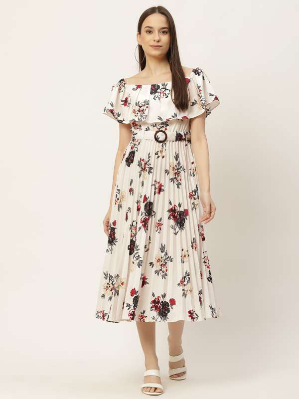 Off shoulder dress myntra sales