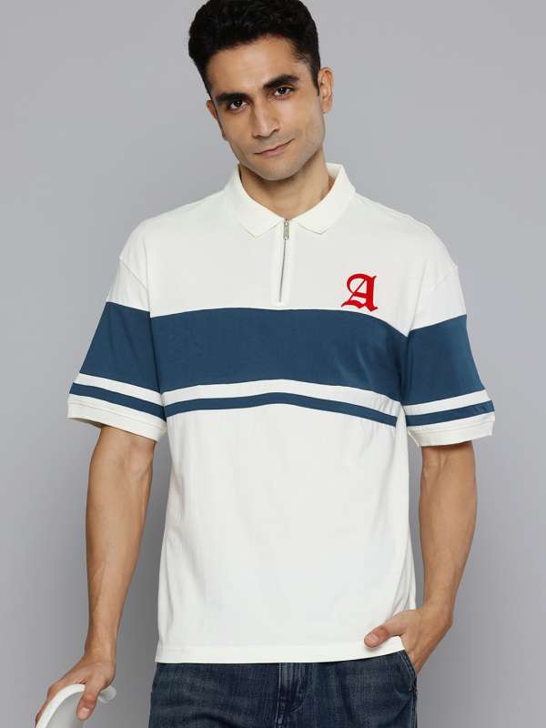 Aeropostale Blue Off White Striped Polo Collar T Shirt 7880197.htm Buy Aeropostale Blue Off White Striped Polo Collar T Shirt 7880197.htm online in India