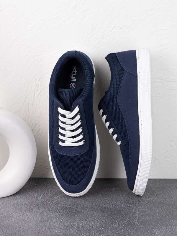 Zudio Navy Lace Up Sneakers Buy Zudio Navy Lace Up Sneakers online in India