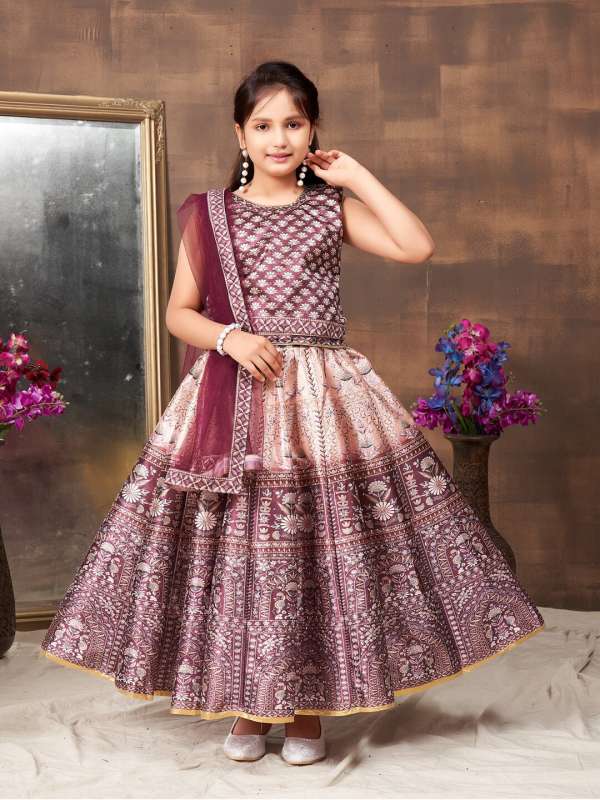 Brown Kids Girls Apparel Ethnic Wear Buy Brown Kids Girls Apparel Ethnic Wear online in India