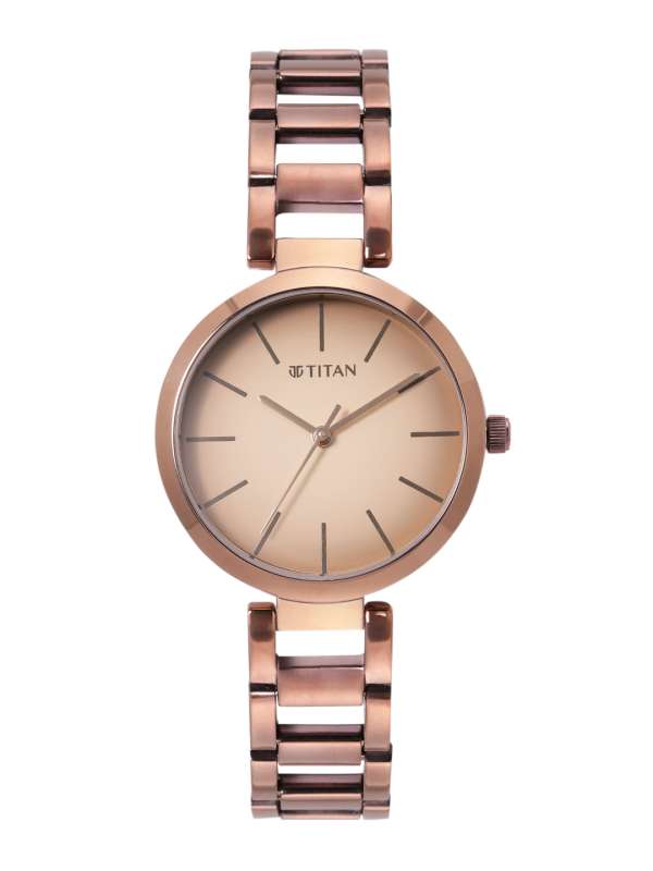 Copper color watch titan shop