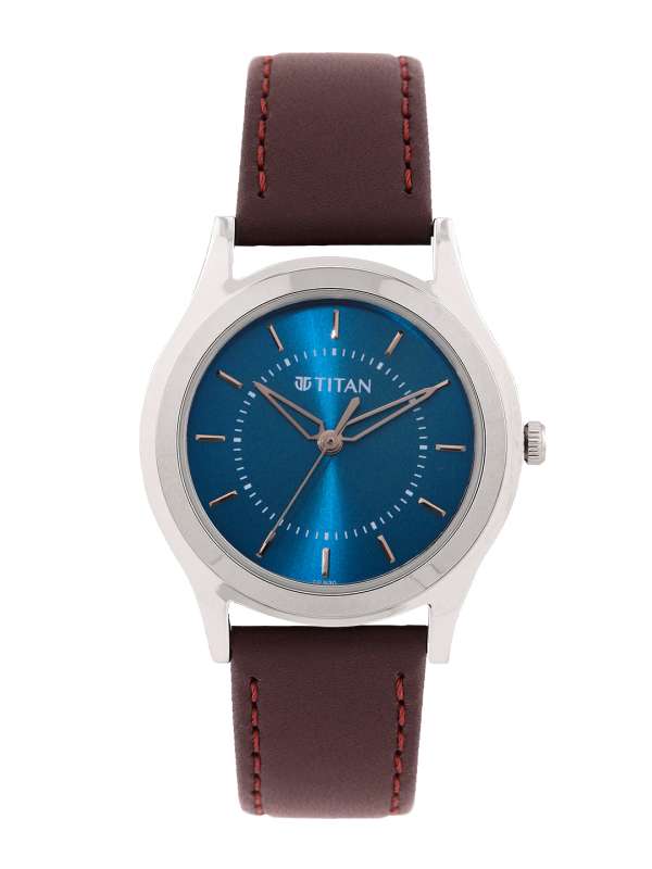 Titan watch blue colour on sale