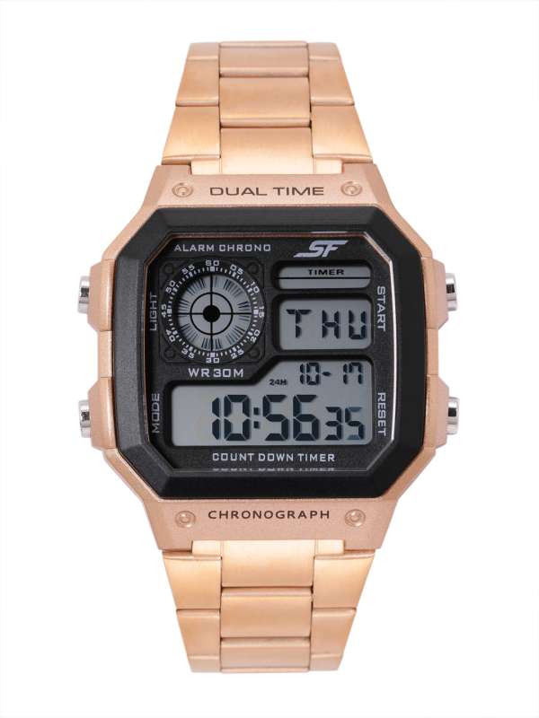 Digital chronograph watch outlet