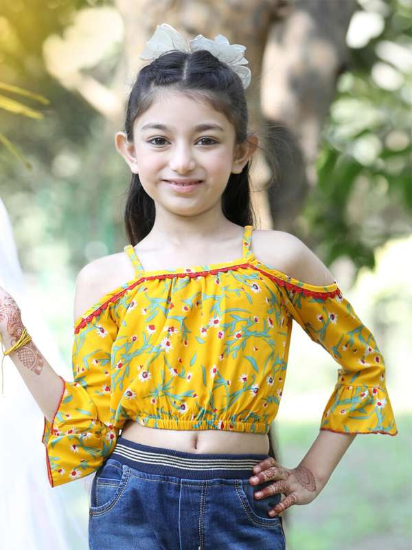 Cold shoulder clearance tops for girls