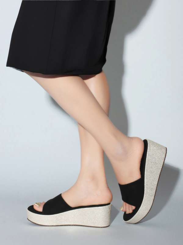 Buy black wedges on sale