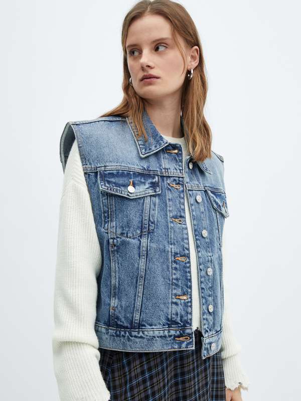 Sleeveless Jeans Jacket Buy Sleeveless Jeans Jacket online in India